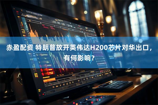 赤盈配资 特朗普放开英伟达H200芯片对华出口，有何影响？